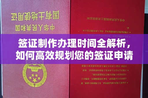 藤县签证制作办理时间全解析，如何高效规划您的签证申请流程